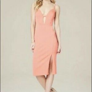 NWT Bebe Mandi A dress XS coral crisscross back